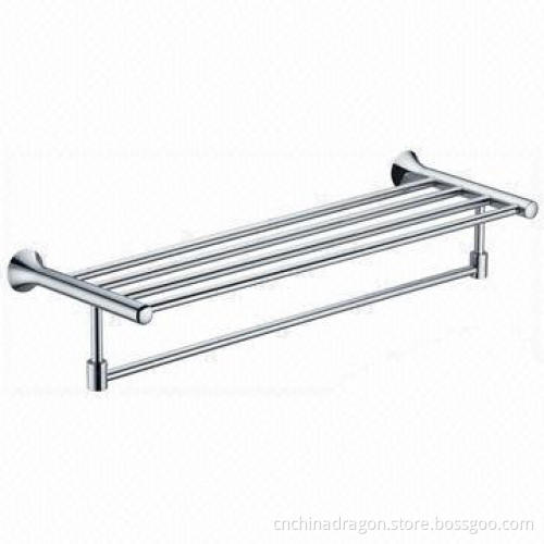 Brass Construction Towel Shelf, Sized 24 x 10 Inches